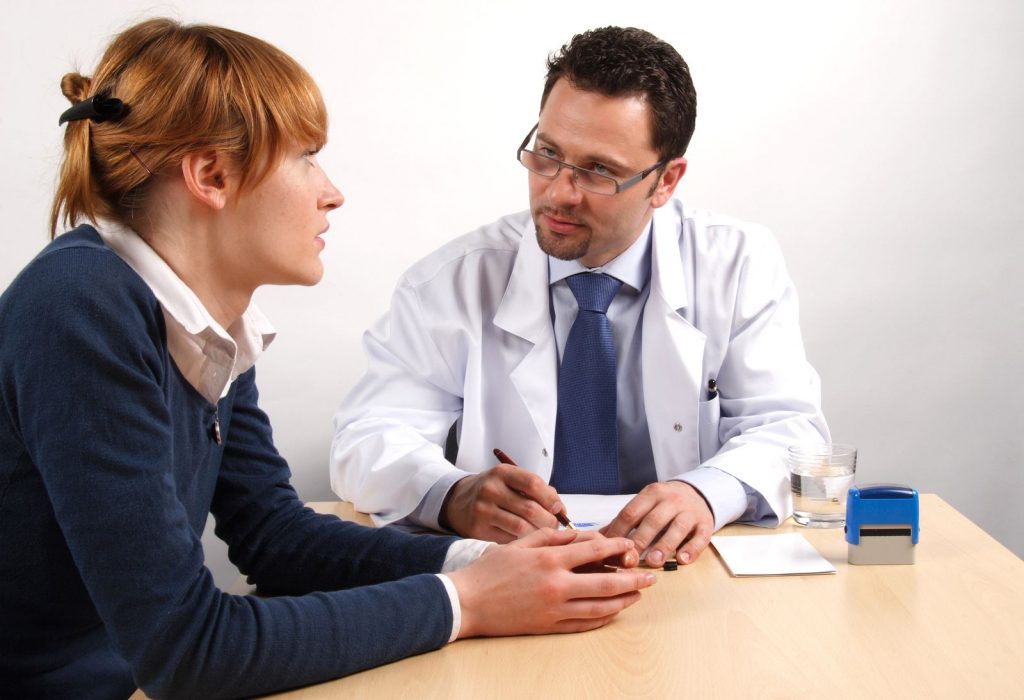 doctor and woman patient